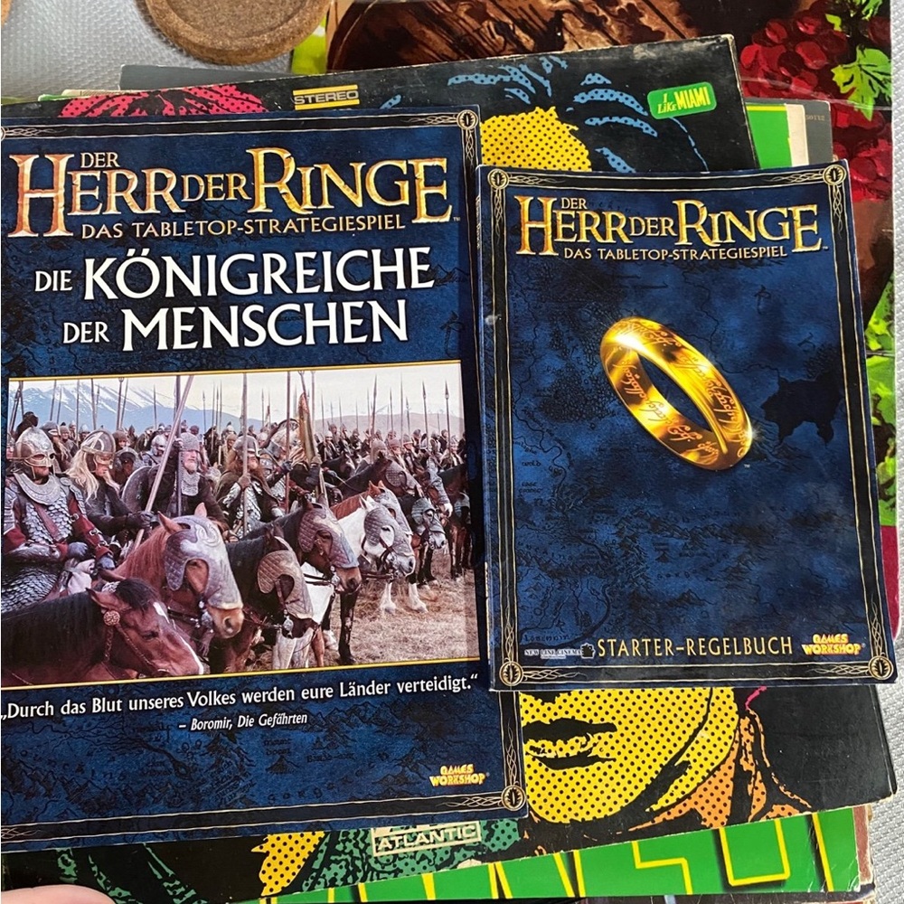 Lot of 2 Lord of the Rings Tabletop Books, German